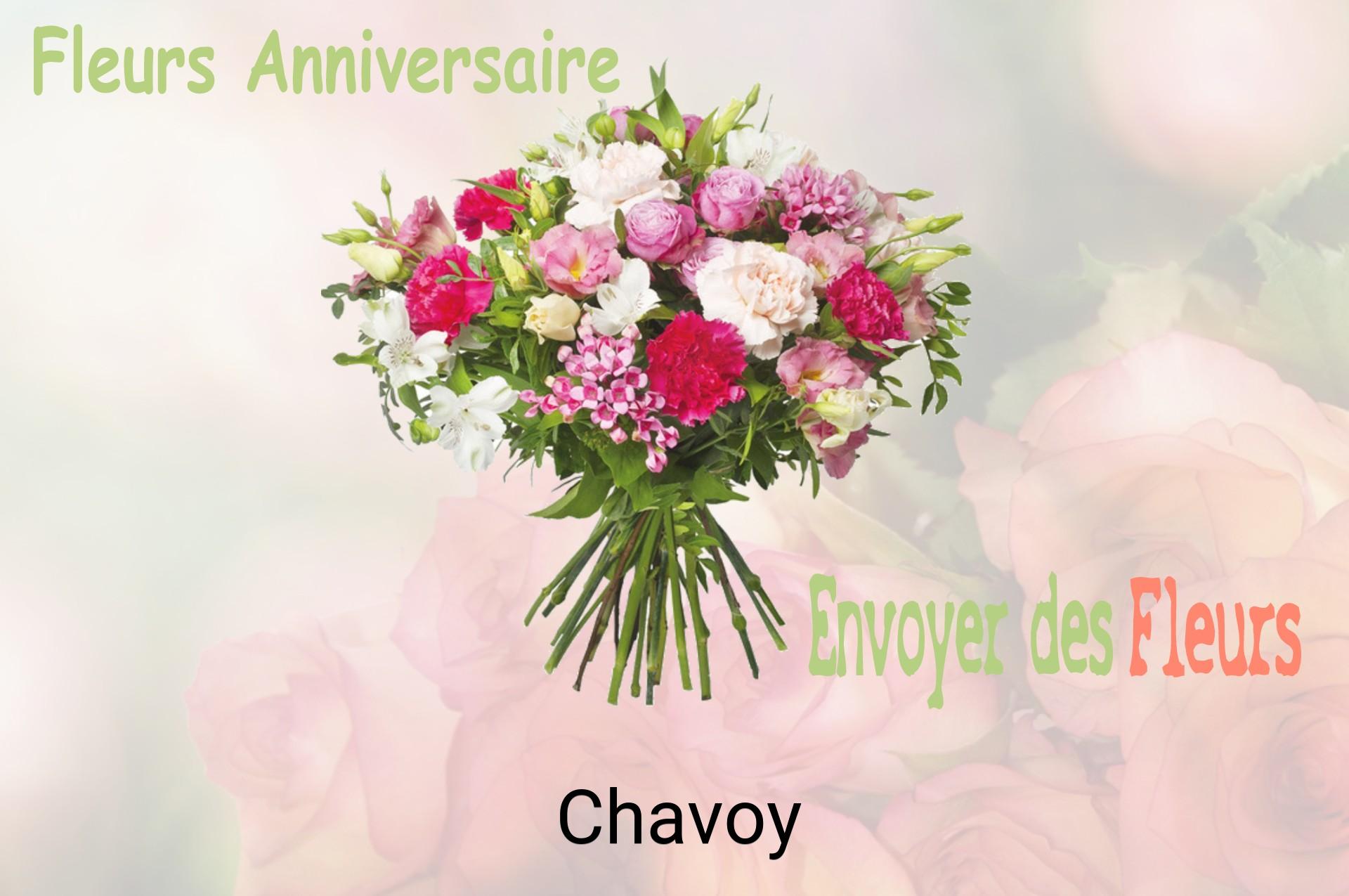 Bouquet de fleurs d’anniversaire livré à Chavoy